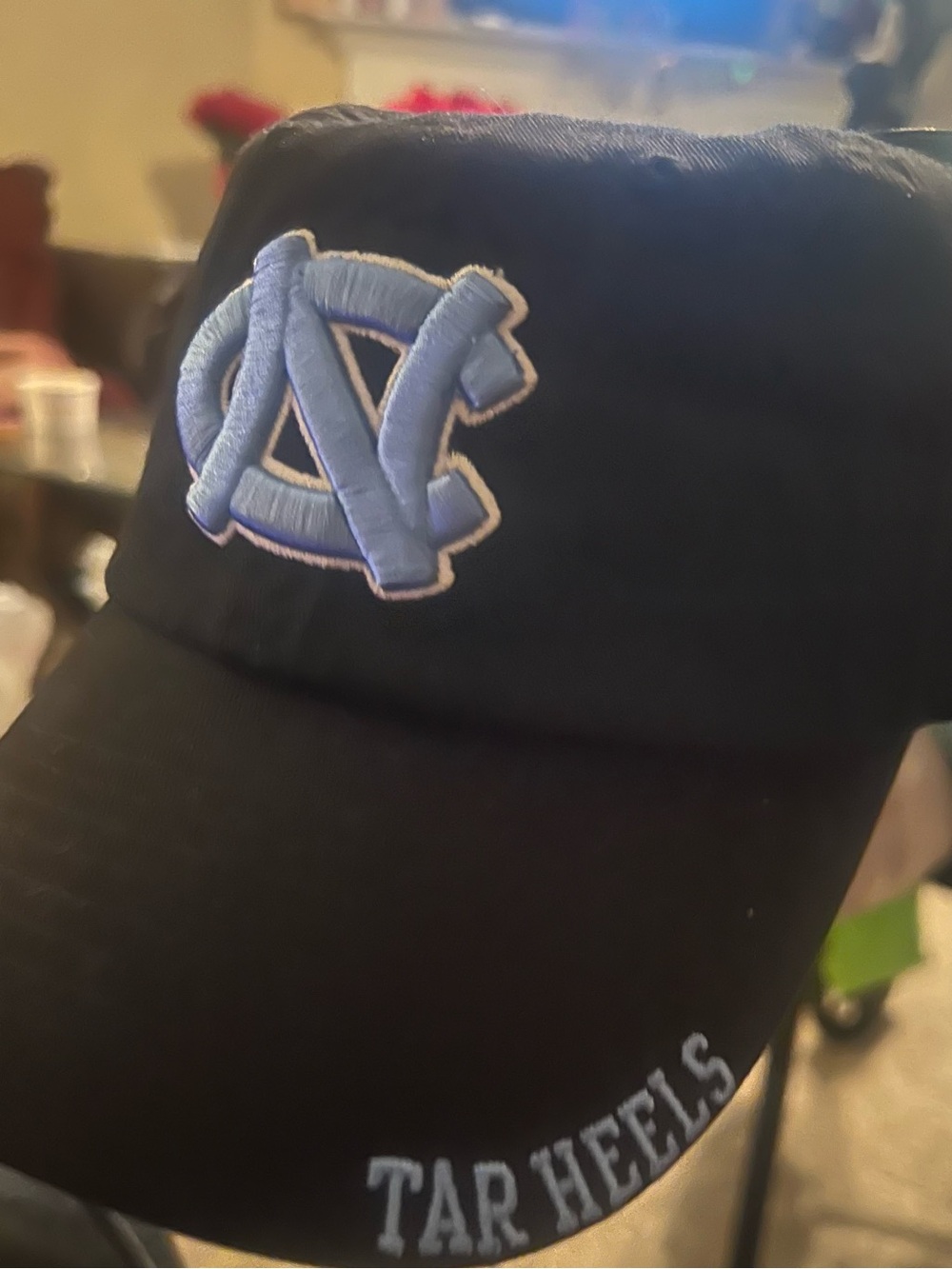 Tar Heels Baseball Cap with Interlocking NC Logo